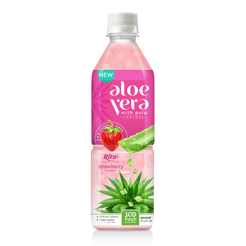 aloe pulp 500ml Pet squares 05