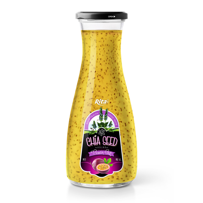 Chia Seed 1L Glass Bottle Passion