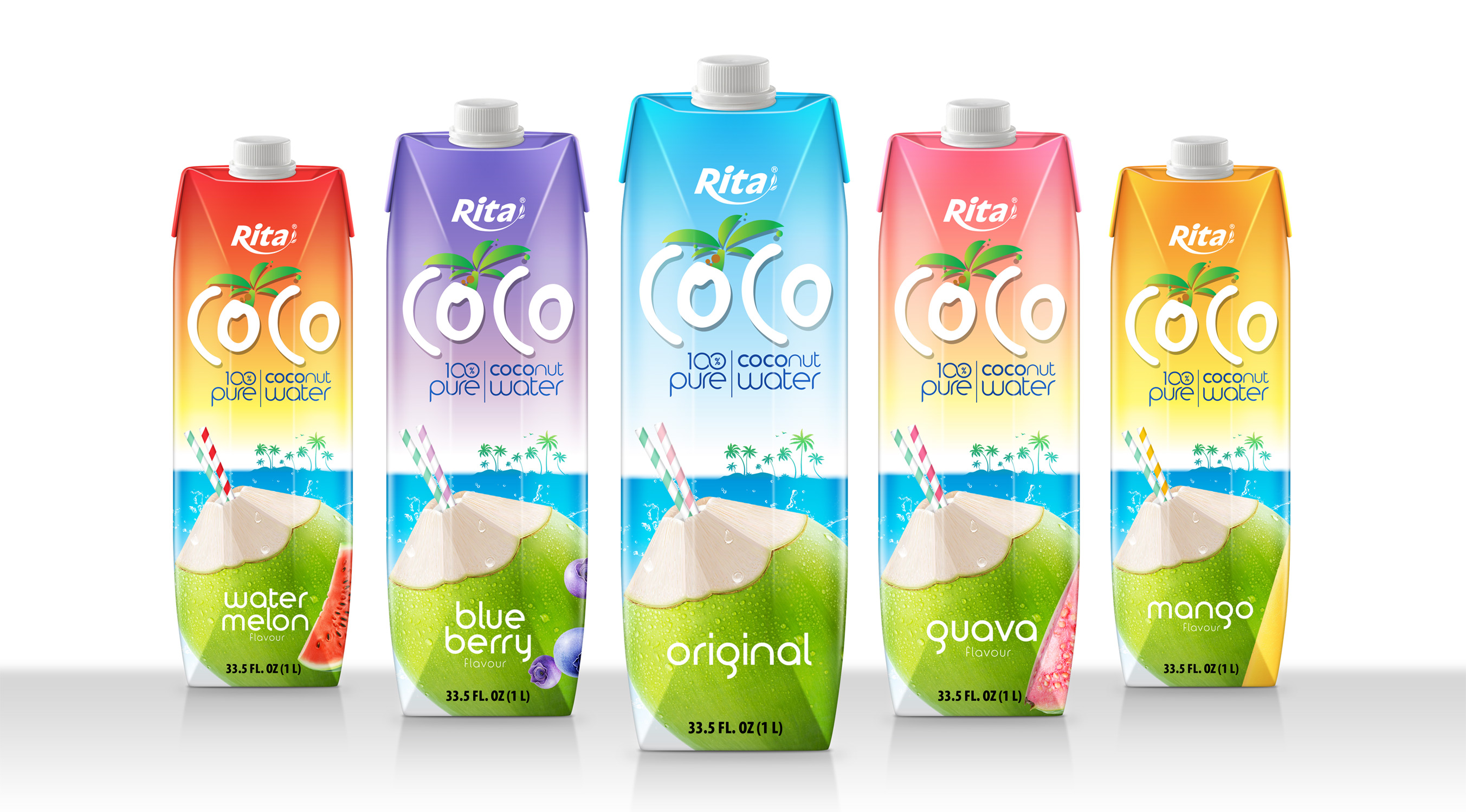 100 pure coconut water drinks with fruit juice supplier own brand