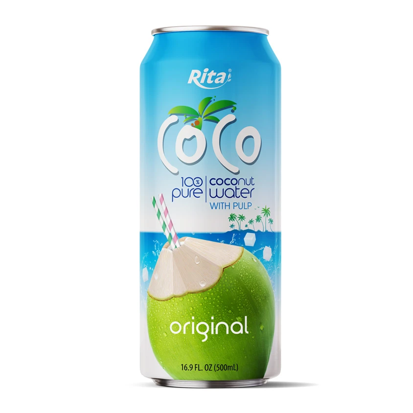 Coconut Water 500ml Can Coco Water With Original Flavor