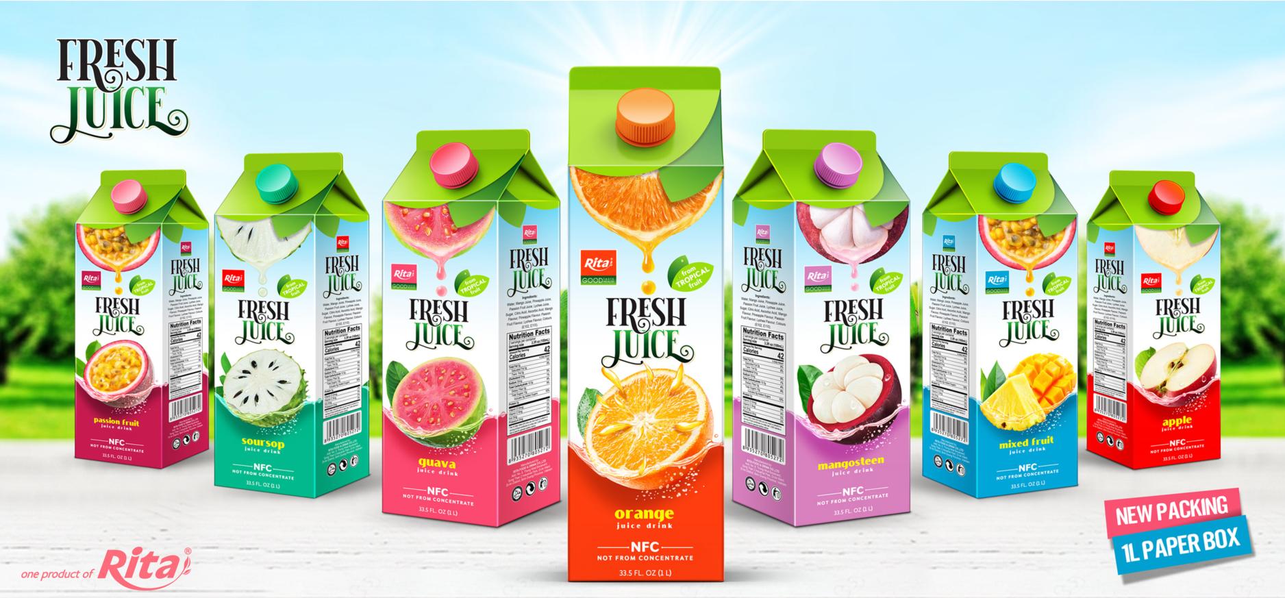 Fruit Juice 1L Paper Box