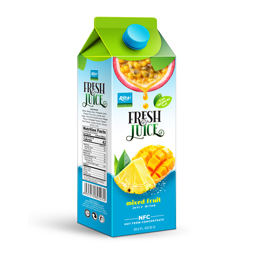 Mix fruit juice 1000ml Paper Box