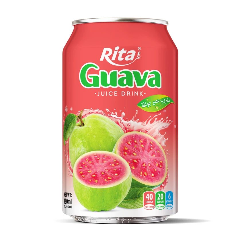 Fruit Juice Guava Juice Drink 330ml Can Rita Brand