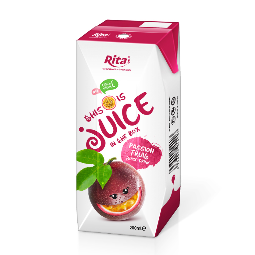 Passion Fruit Juice 200ml Paper Box