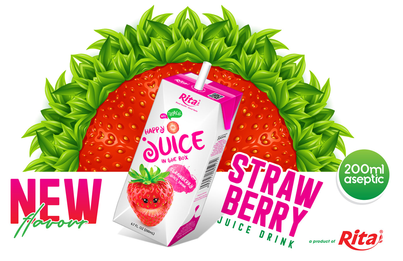Poster strawberry 200ml