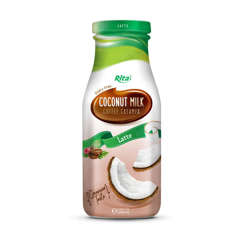 Coconut milk latte 280ml glass bottle