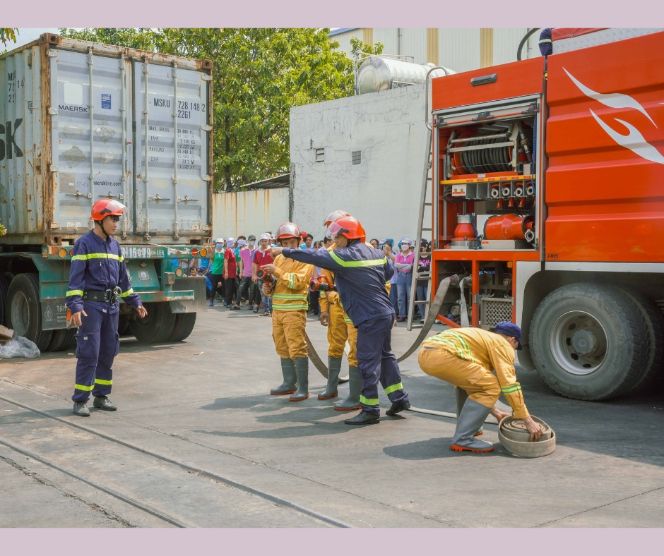 Fire Fighting Training at Rita