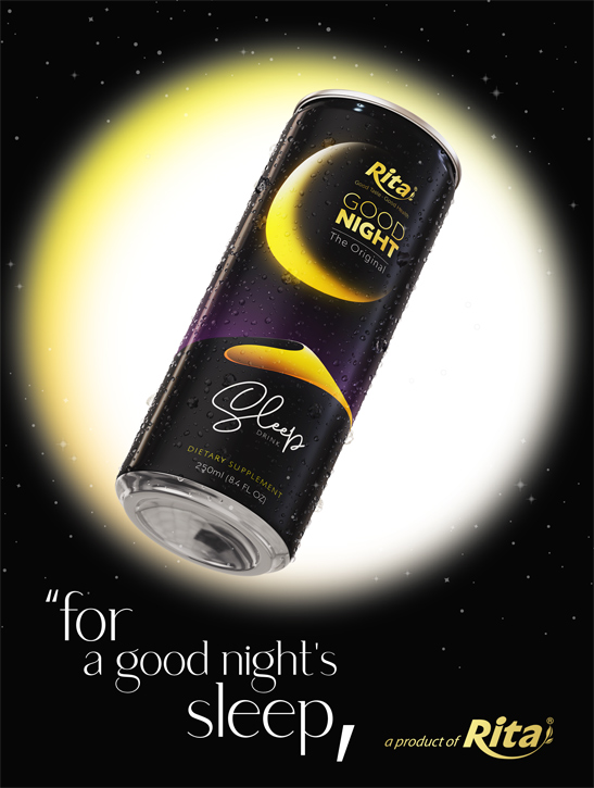 Poster sleep drink 250m alu can