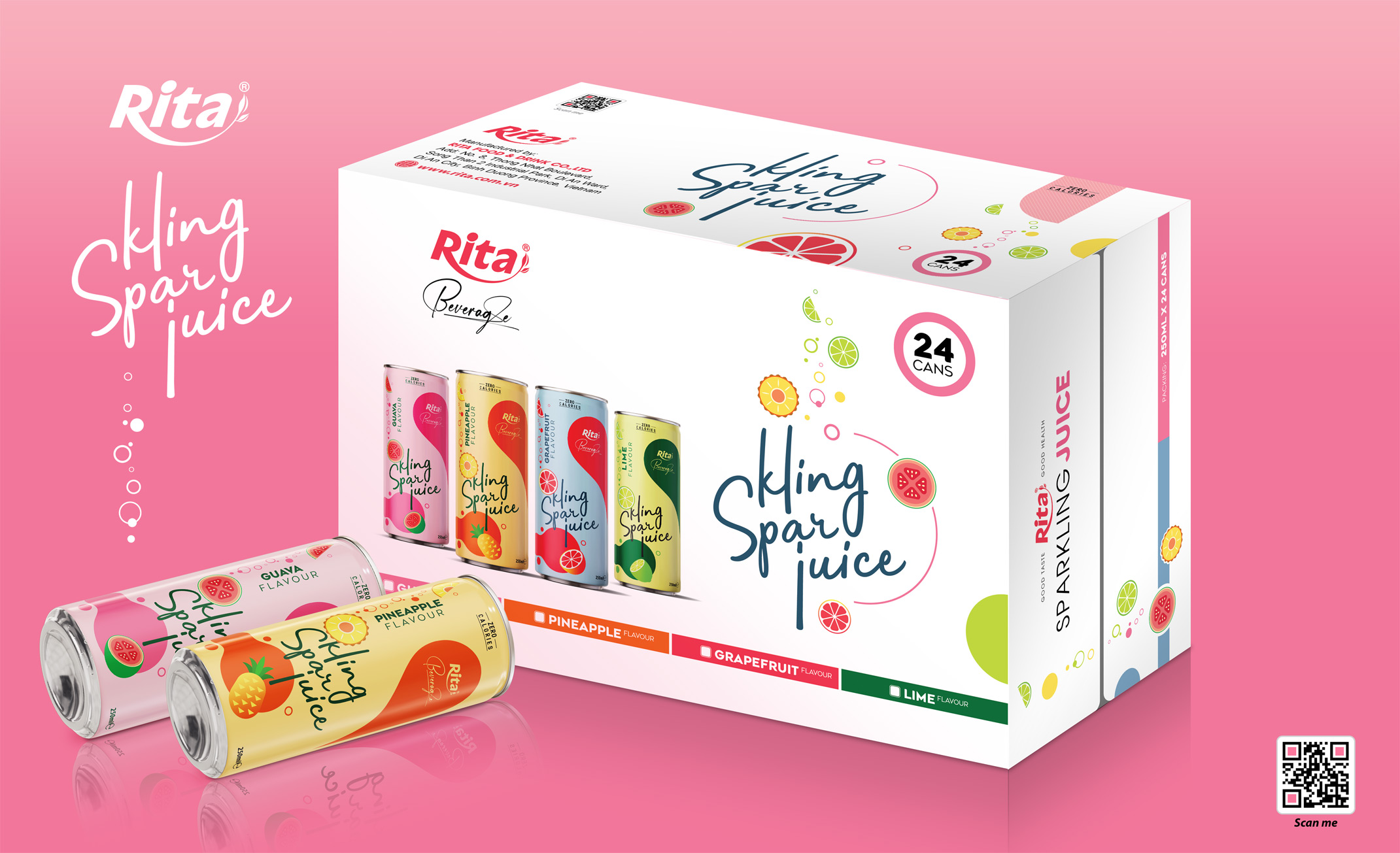 Rita Sparkling Water With Juice Flavor