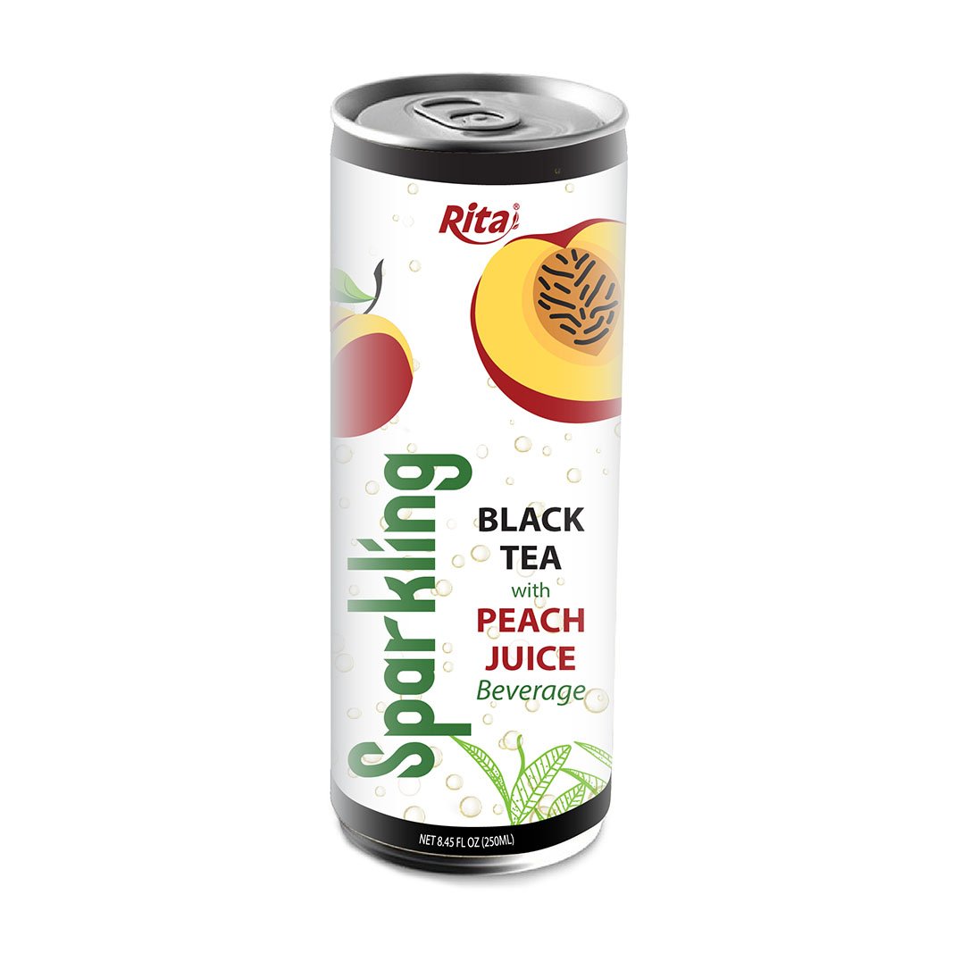 Sparkling tea peach 250ml2