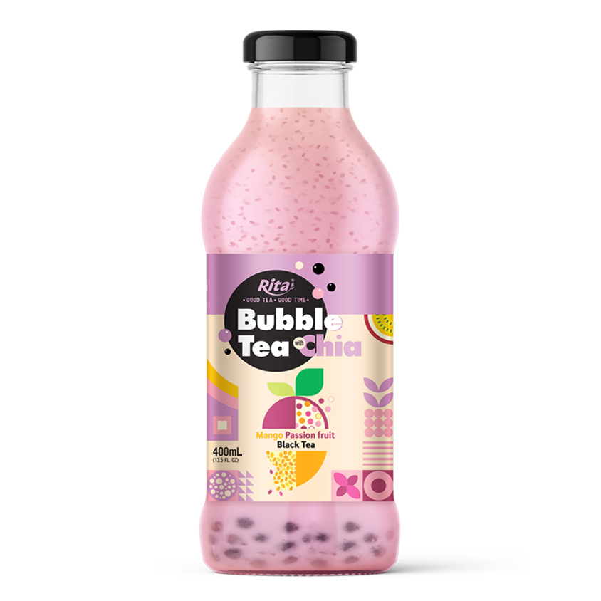 Bubble Tea with Chia Mango