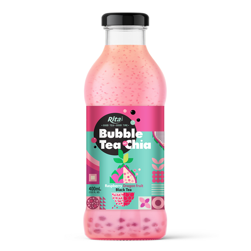Bubble Tea with Chia Raspberry