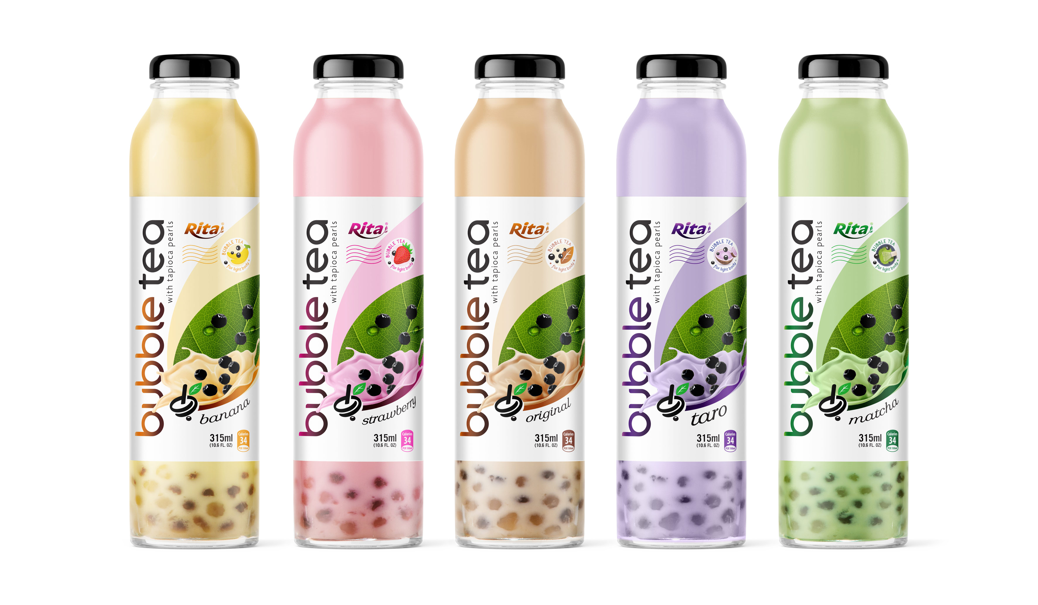 Bubble 315ml glass bottle