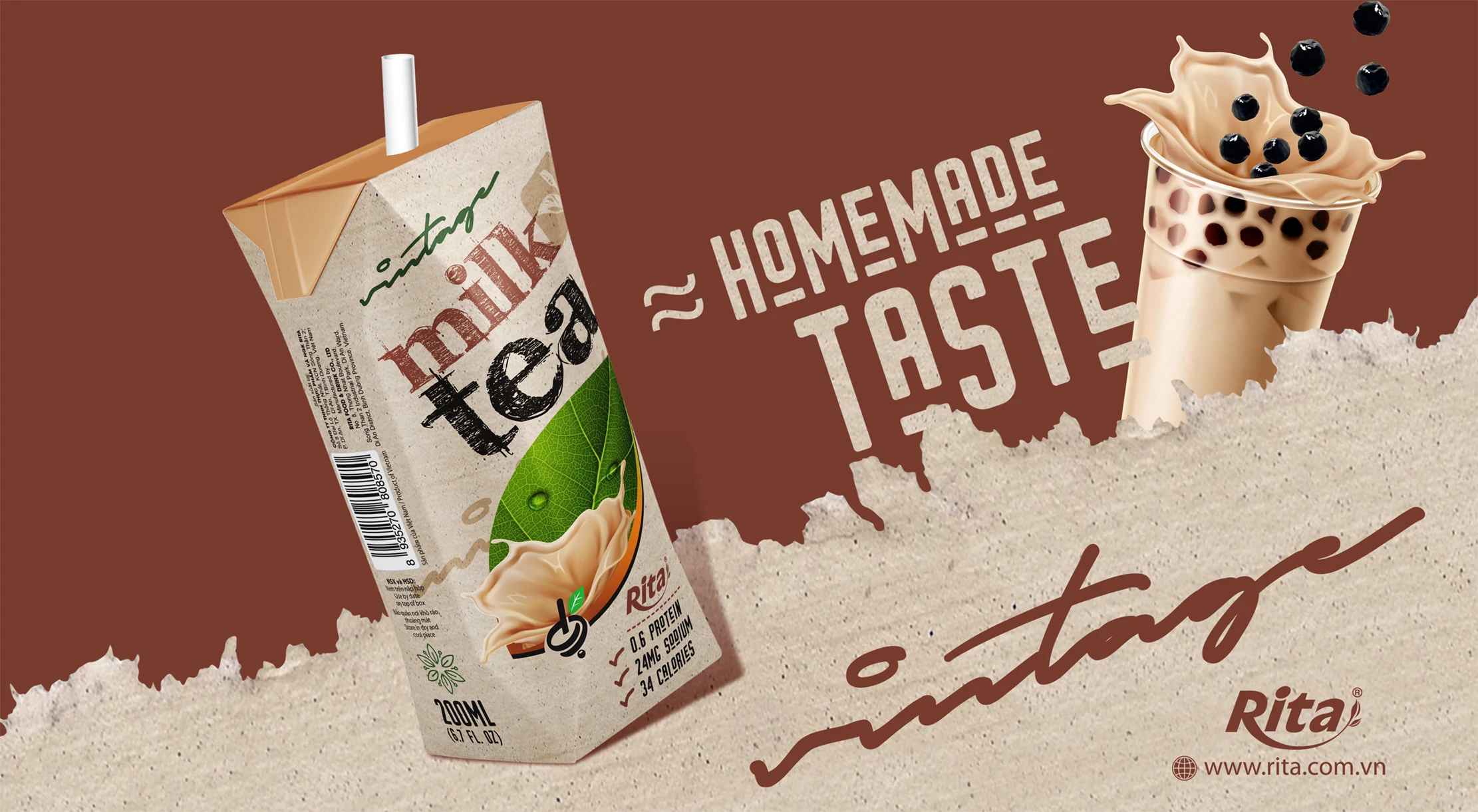 Design Milk tea 200ml box 02