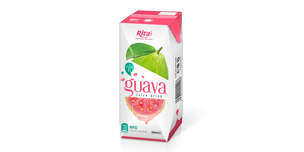 200ml Paper Box Fresh Guava Juice Rita Brand