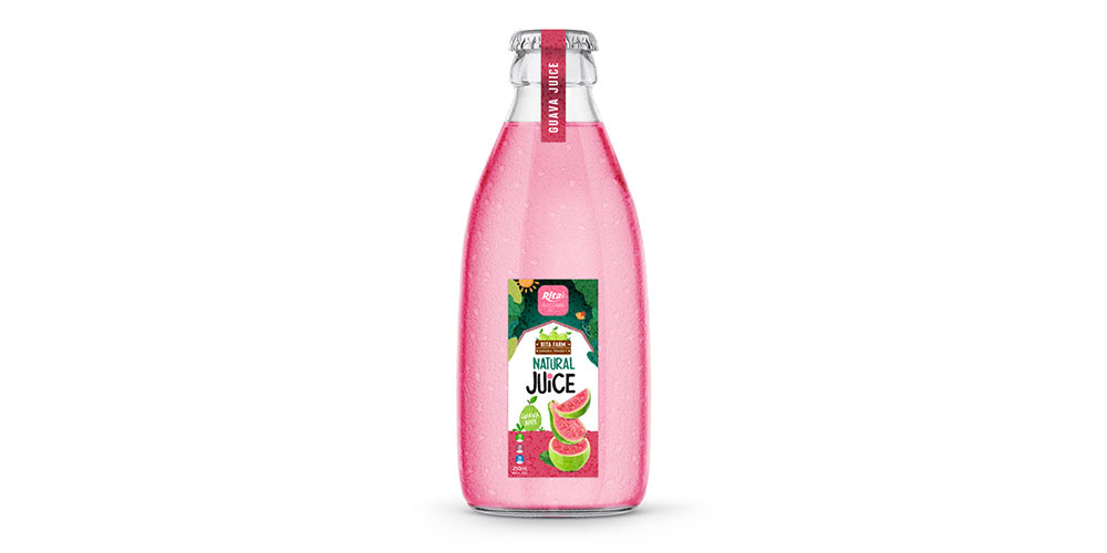 Rita Brand Natural Guava Juice Drink 250ml Glass Bottlle