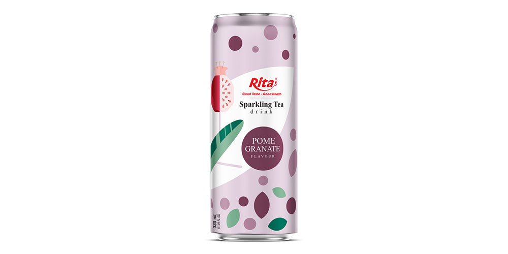 OEM Sparkling Tea Drink Pomegranate Flavor