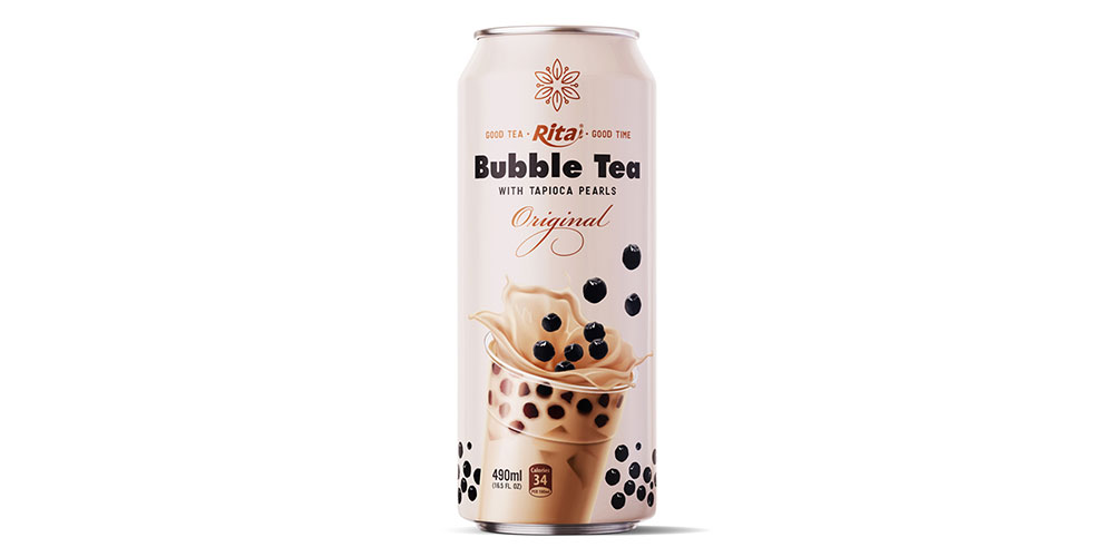 Supplier 490ml Can Bubble Tea With Original Flavor