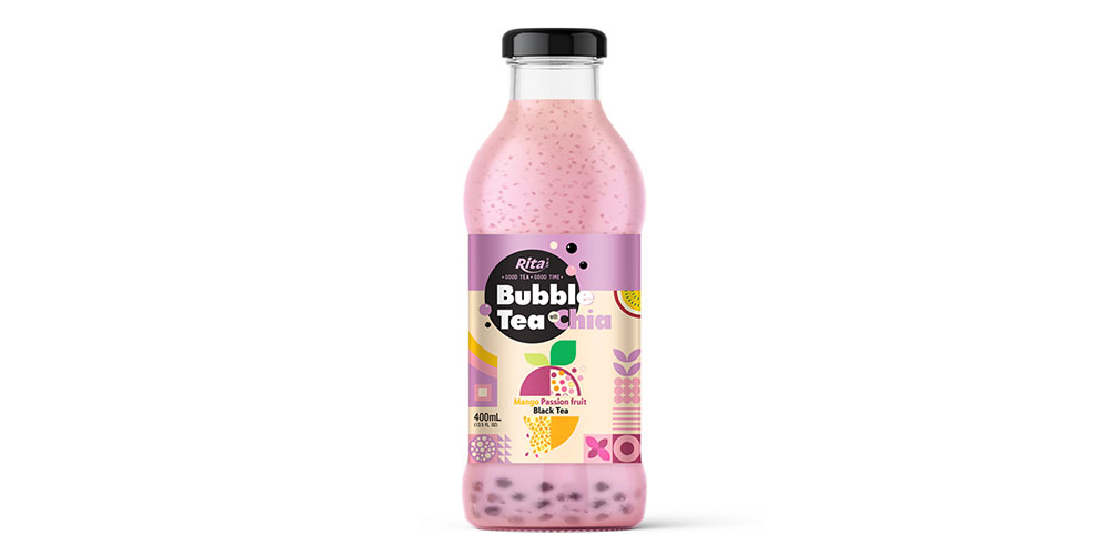 Supplier Bubble Tea With Chia Seed Mango Passion Fruit