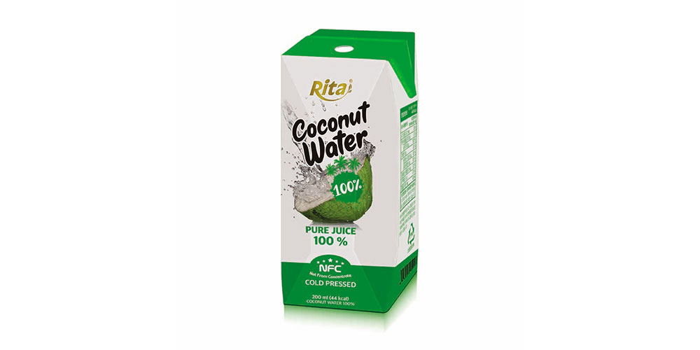 Paper box 200ml 100% Coconut Water 