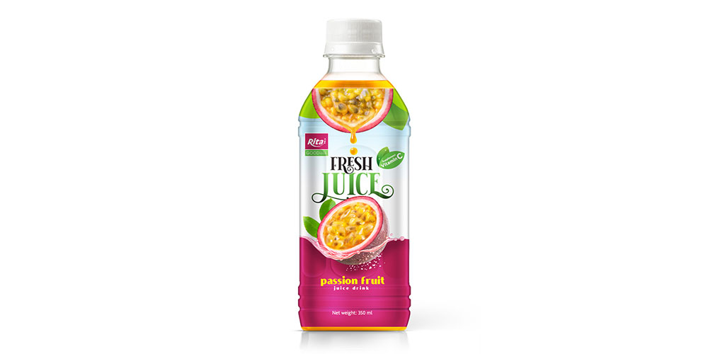 Fresh Juice 350ml Pet Bottle Passion Fruit Juice Rita Brand