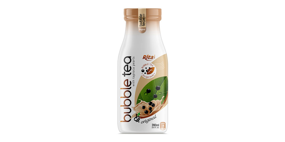 Bulk Buy Bubble Tea Original Flavor 280ml Glass Bottle