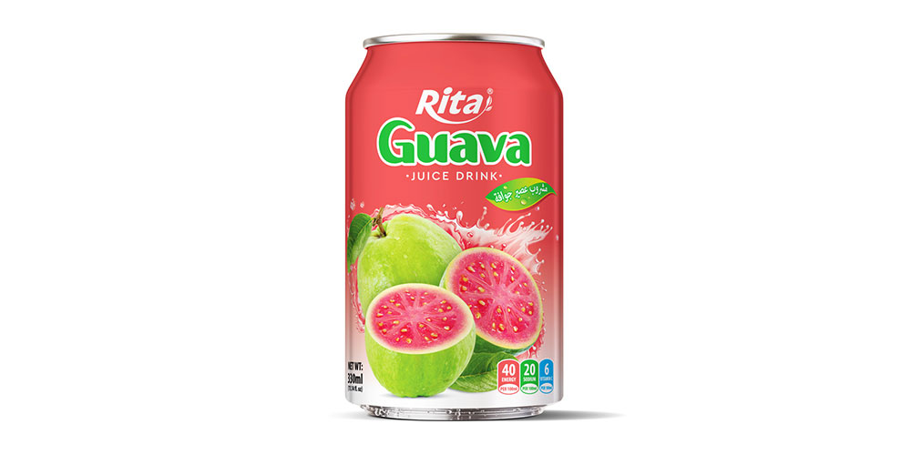 Guava Juice Drink 330ml Can Rita Brand