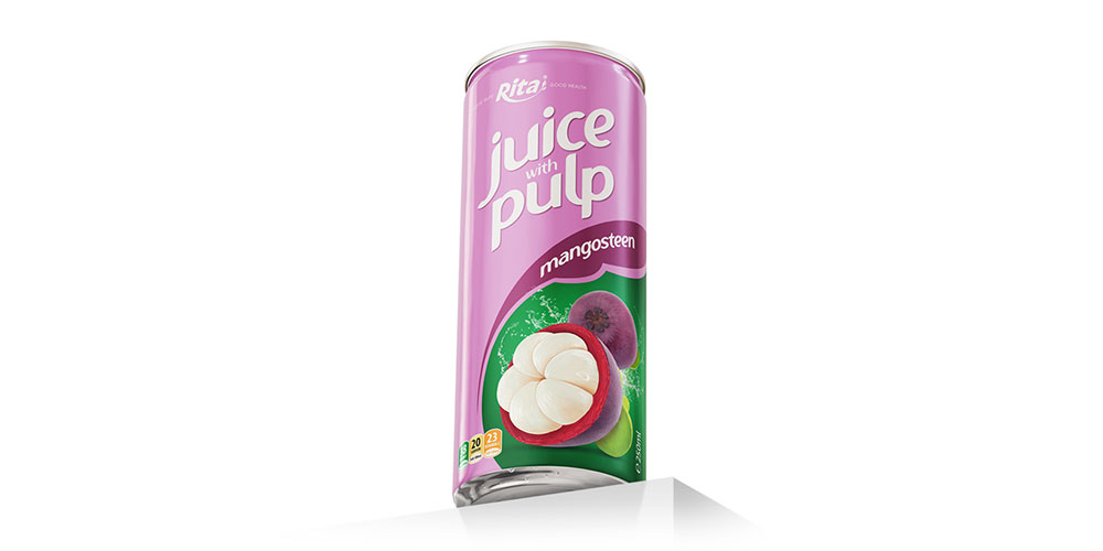 Mangosteen Juice Drink With Pulp 250ml Slim Can