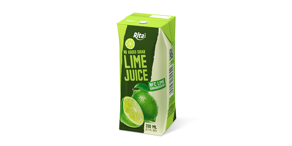Supplier Lime Water 200ml Paper Box  Rita Brand