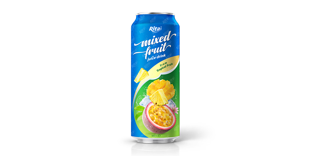 Mixed Fruit Juice 500ml Can Rita Brand