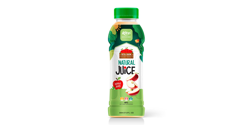 330ml Pet Bottle Natural Apple Juice Drink 