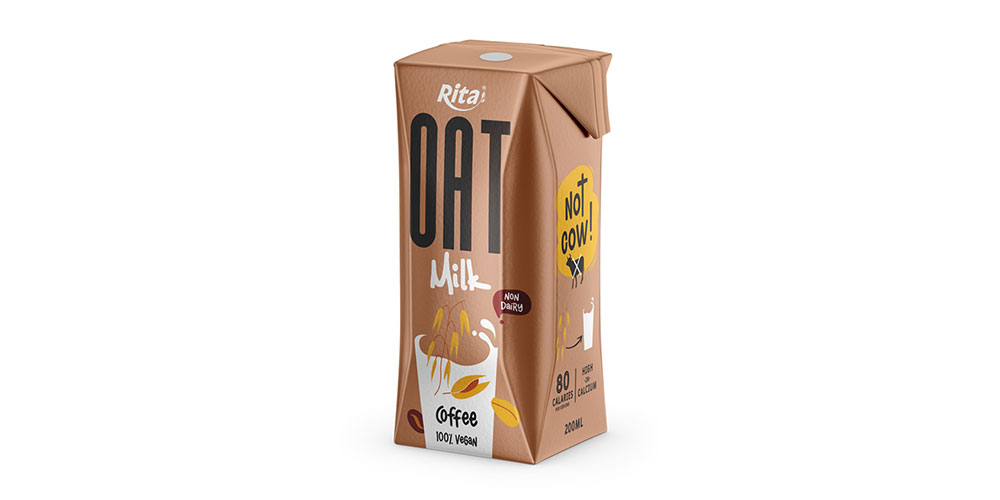 Oat Milk With Coffee Flavor 200ml Paper Box