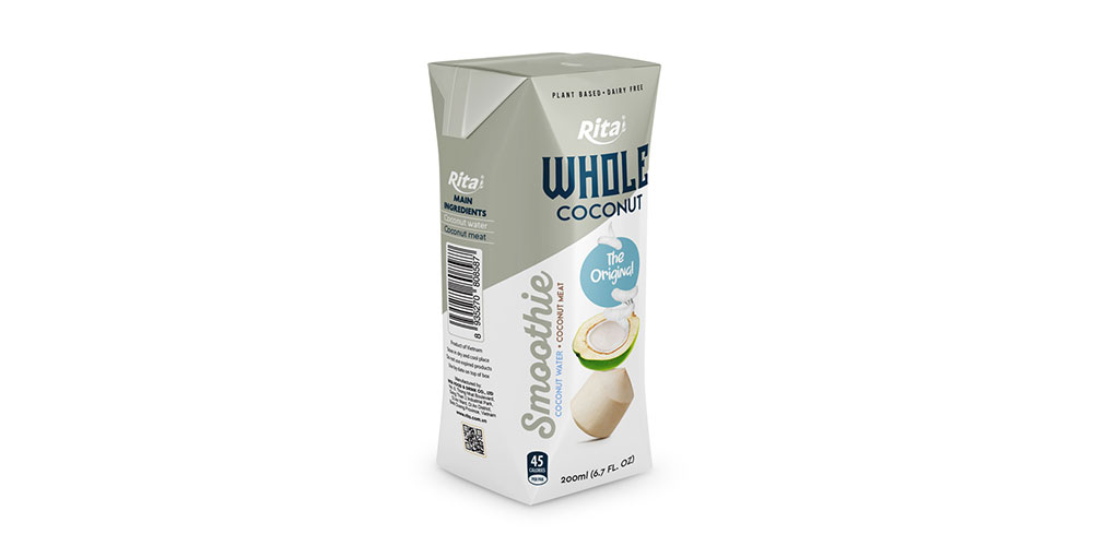 Original Coconut Smoothie 200ml Paper Box Rita Brand