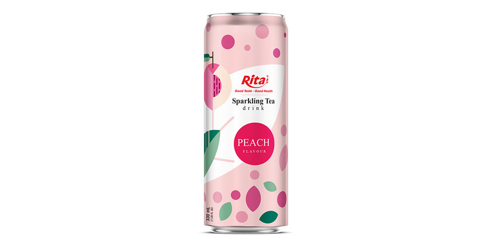 Supplier Sparkling Tea Drink Peach Flavor