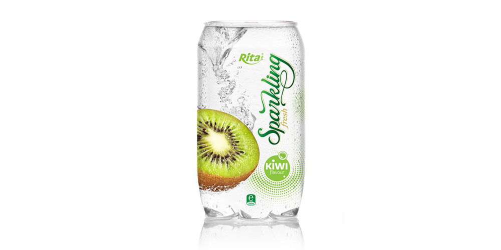 OEM Product Kiwi Flavor Sparkling Water 350ml Alu Can Rita Brand
