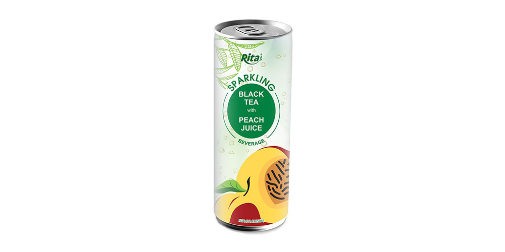 Sparkling Peach  Black Tea 250ml Can