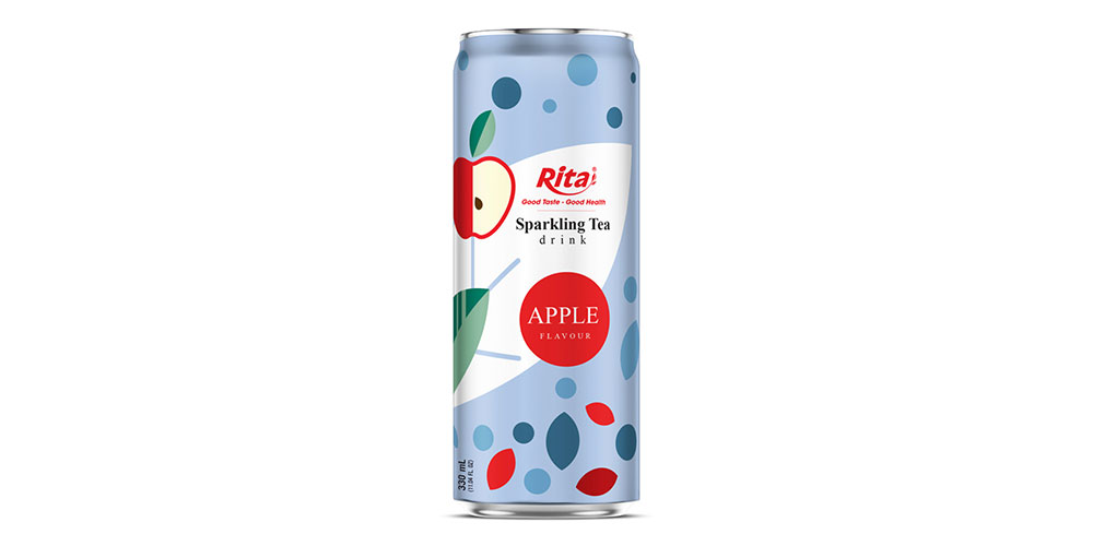 Wholesale Sparkling Tea Drink Apple Flavor