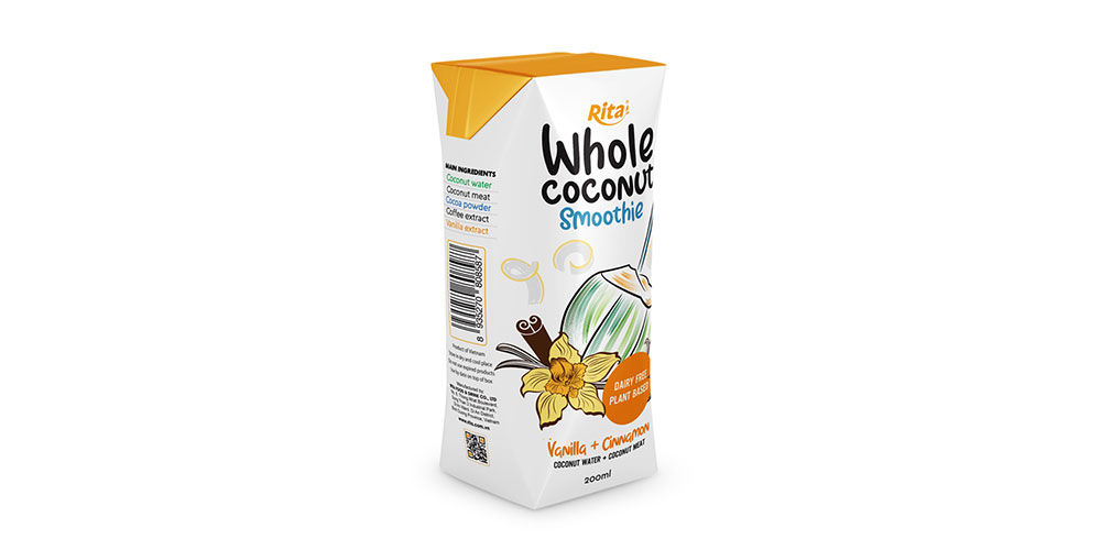 Vanilla Cinnamon Coconut Smoothie 200ml Paper Box