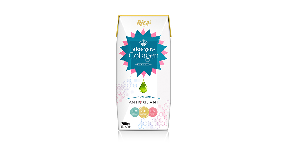 Aloe Vera With Collagen 200ml Paper Box Rita Brand