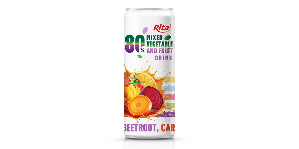 OEM ODM 320ml Sleek Can Mixed Juicing