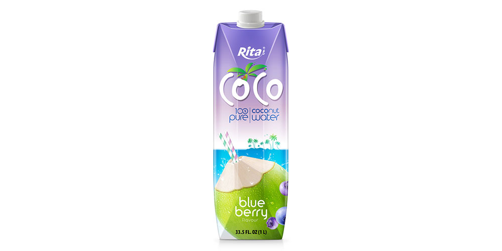 Coconut Water Blueberry Juice 1000ml Paper Box
