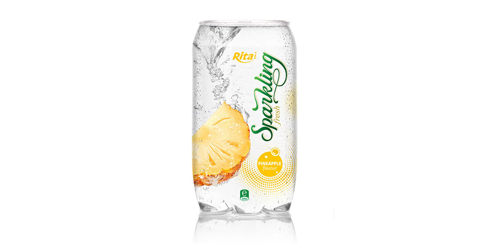 OEM Beverage Pineapple Flavor Sparkling Water 350ml Can Rita Brand