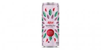 Sparkling-Tea-drink-pomegranate-flavor-330ml-sleek-can
