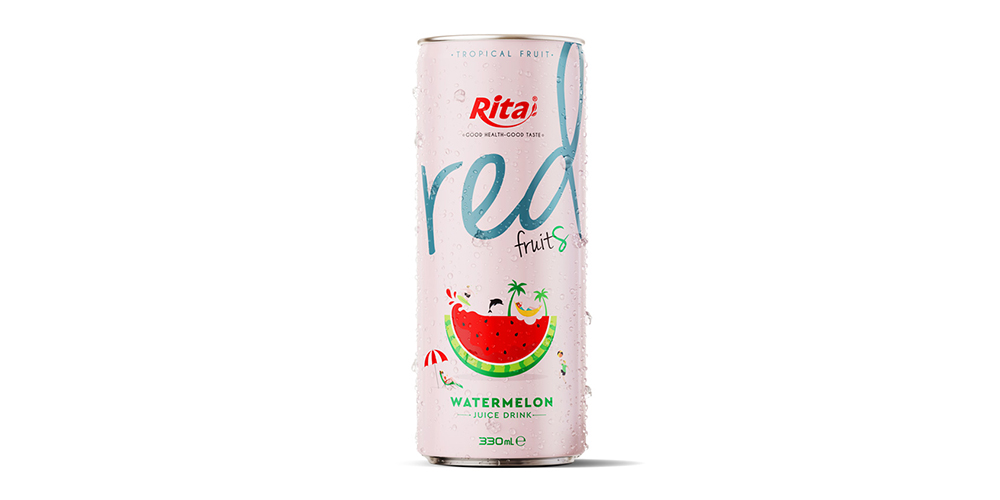 Watermelon Juice Drink 330ml Can Rita Brand